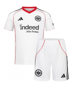 Billige Fotballdrakt Eintracht Frankfurt Replika Bortedraktsett Barn 2025-26 Kortermet (med bukser)